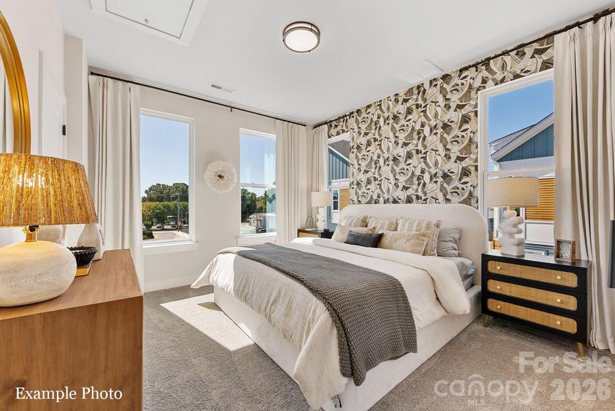 Furnished interior view inside a new home in , Charlotte (Image 4).