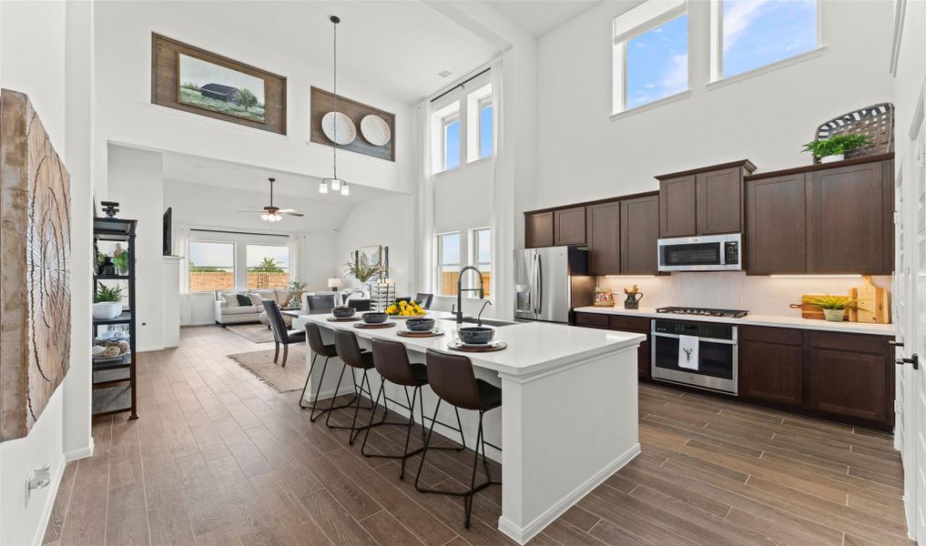 Gourmet island kitchen (*Photo not of actual home and used for illustration purposes only.)