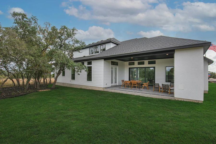 Representative exterior details of a home built from the Bethany by Chesmar Homes in Heimer Estates at Garden Ridge, Fulshear (Image 4).