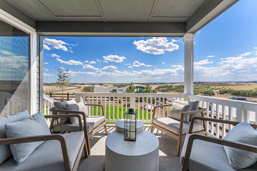 Representative furnished interior of a home built from the Windsor by Taylor Morrison in Macanta City Collection, Castle Rock (Image 8).