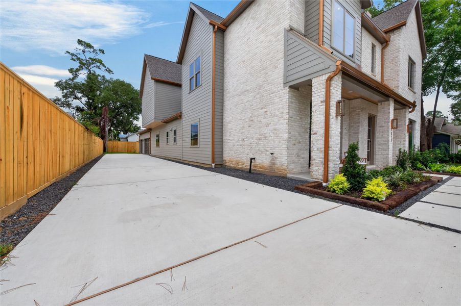 Exterior details and patio area of a home in , Houston (Image 26). Exterior details and patio area of a home in , Houston (Image 26).