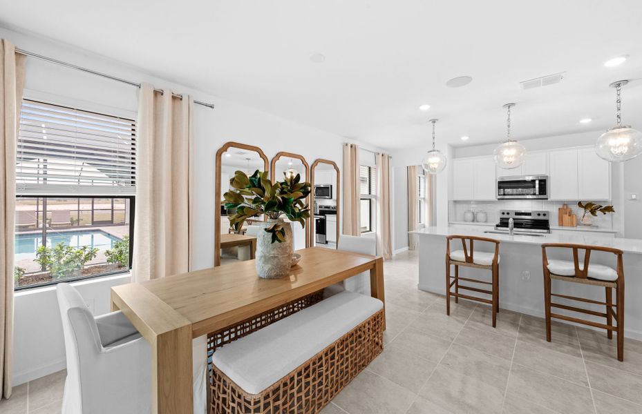 Furnished interior view inside a new home in Caloosa Cove, Labelle (Image 7).
