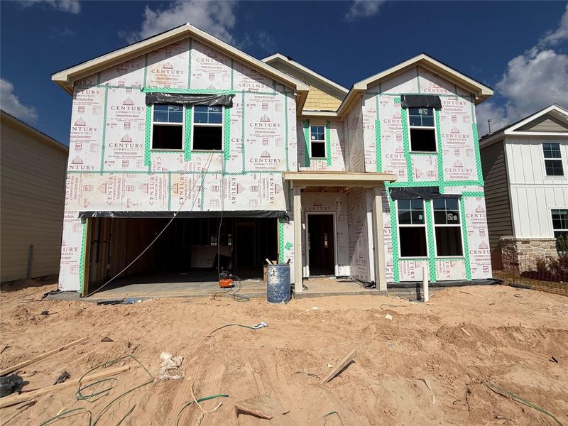In-progress construction of a new home in Magnolia Springs, Montgomery, TX (Image 19).