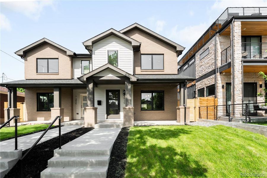 Front exterior of a new home in , Denver, CO, highlighting curb appeal (Image 24).