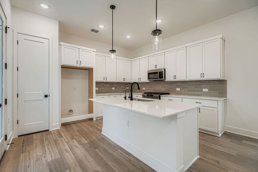 Furnished interior view inside a new home in Novel, Austin (Image 3). Furnished interior view inside a new home in Novel, Austin (Image 3).