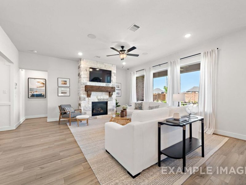 Representative furnished interior of a home built from the The Edward A by Davidson Homes LLC in Lago Mar, Texas City (Image 8).
