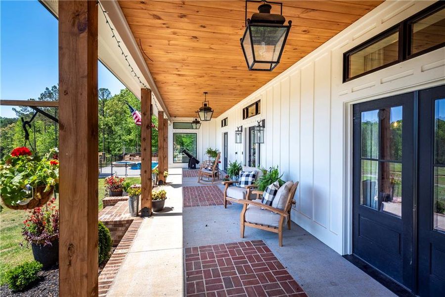 Exterior details and patio area of a home in , Talking Rock (Image 21).