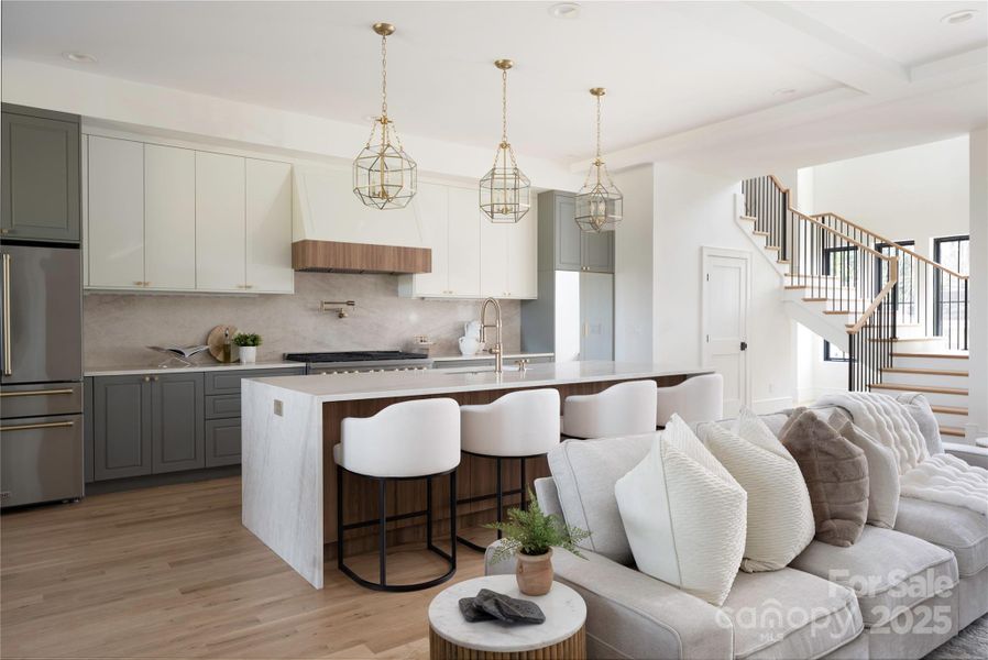 Furnished interior view inside a new home in , Charlotte (Image 17).