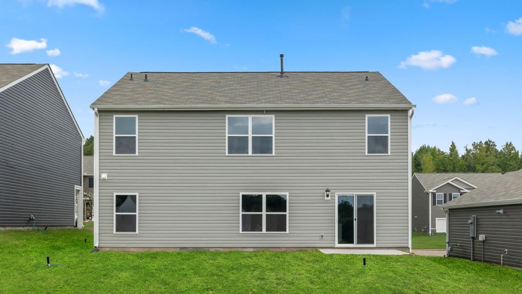 Exterior details and patio area of a home in Treemont Commons, Wellford (Image 2).