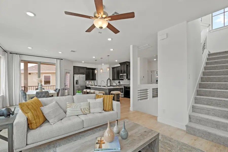 Furnished interior view inside a new home in Elyson, Katy (Image 11).