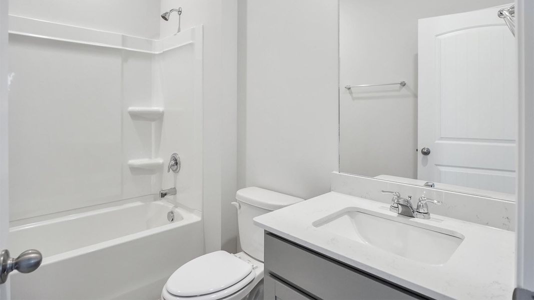 Representative furnished interior of a home built from the DESMOND by D.R. Horton in Nexus South, Gallatin (Image 6).