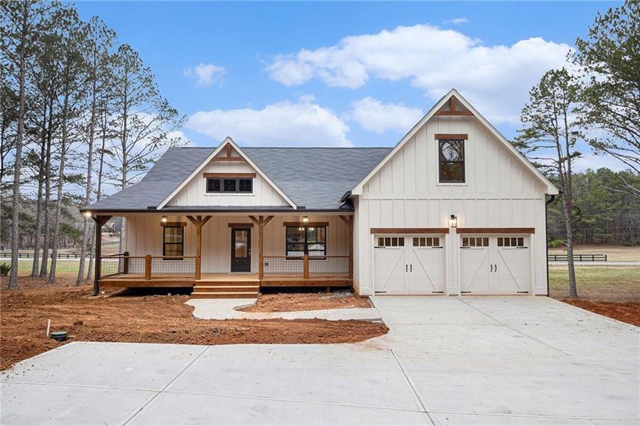 Front exterior of a new home in , Taylorsville, GA, highlighting curb appeal (Image 1). Front exterior of a new home in , Taylorsville, GA, highlighting curb appeal (Image 1).