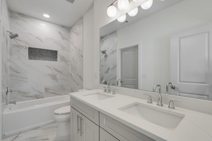 Furnished interior view inside a new home in , Atlanta (Image 14).