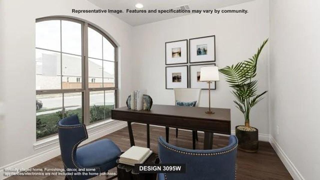 Furnished interior view inside a new home in Midline, Houston (Image 3). Furnished interior view inside a new home in Midline, Houston (Image 3).