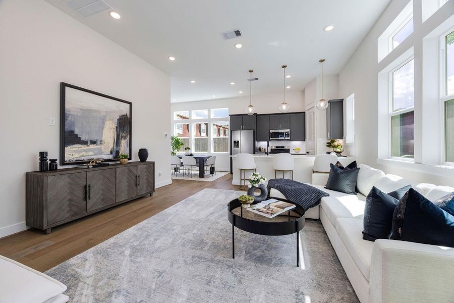 Furnished interior view inside a new home in Montridge, Houston (Image 6).