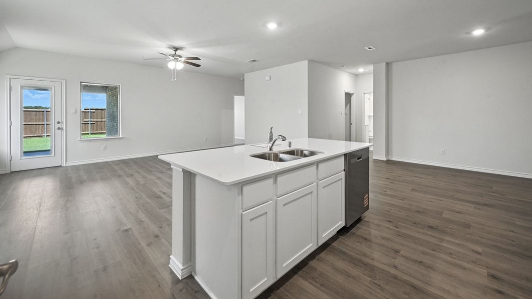 Furnished interior view inside a new home in Liberty Crossing, Royse City (Image 7).