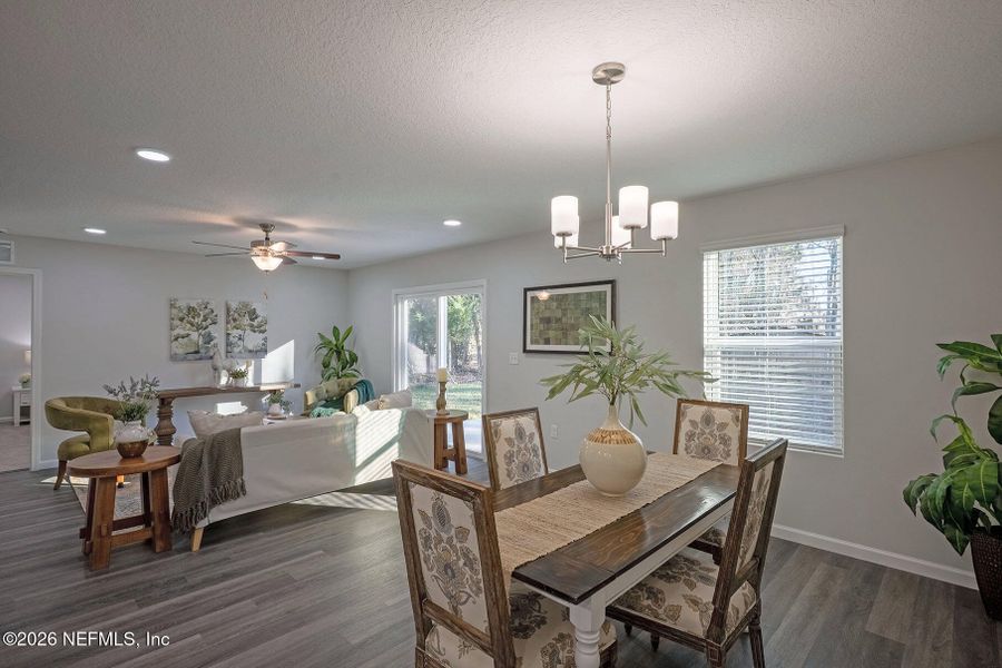 Furnished interior view inside a new home in , Jacksonville (Image 11). Furnished interior view inside a new home in , Jacksonville (Image 11).