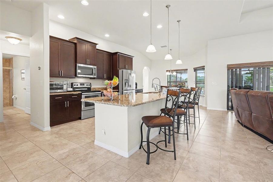Furnished interior view inside a new home in , Cape Coral (Image 6). Furnished interior view inside a new home in , Cape Coral (Image 6).
