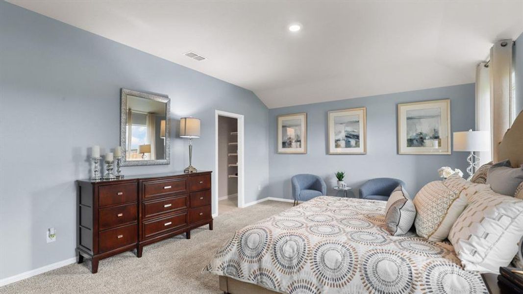 Furnished interior view inside a new home in Lonestar at Liberty Trails, Fort Worth (Image 26). Furnished interior view inside a new home in Lonestar at Liberty Trails, Fort Worth (Image 26).