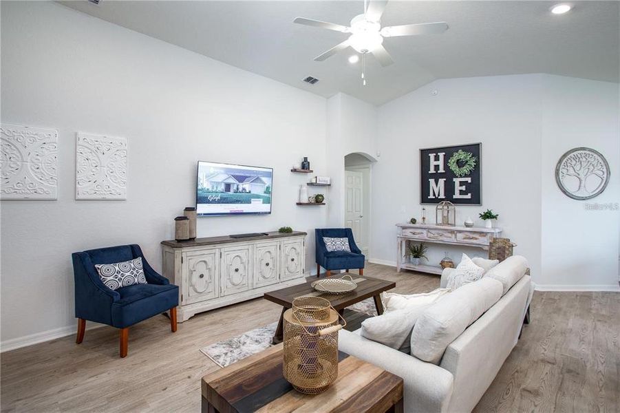 Furnished interior view inside a new home in Lakeside Preserve, Lakeland (Image 15).