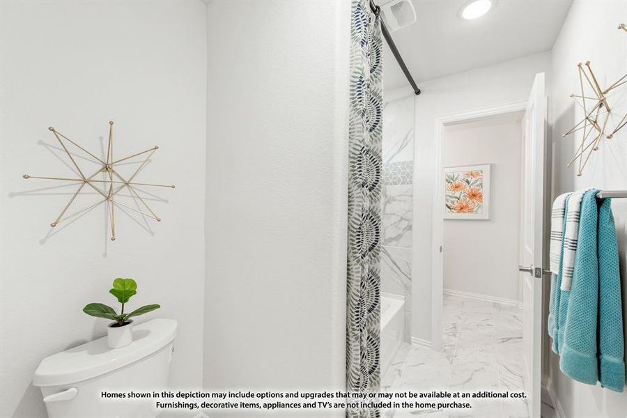 Furnished interior view inside a new home in ArrowBrooke, Aubrey (Image 14).