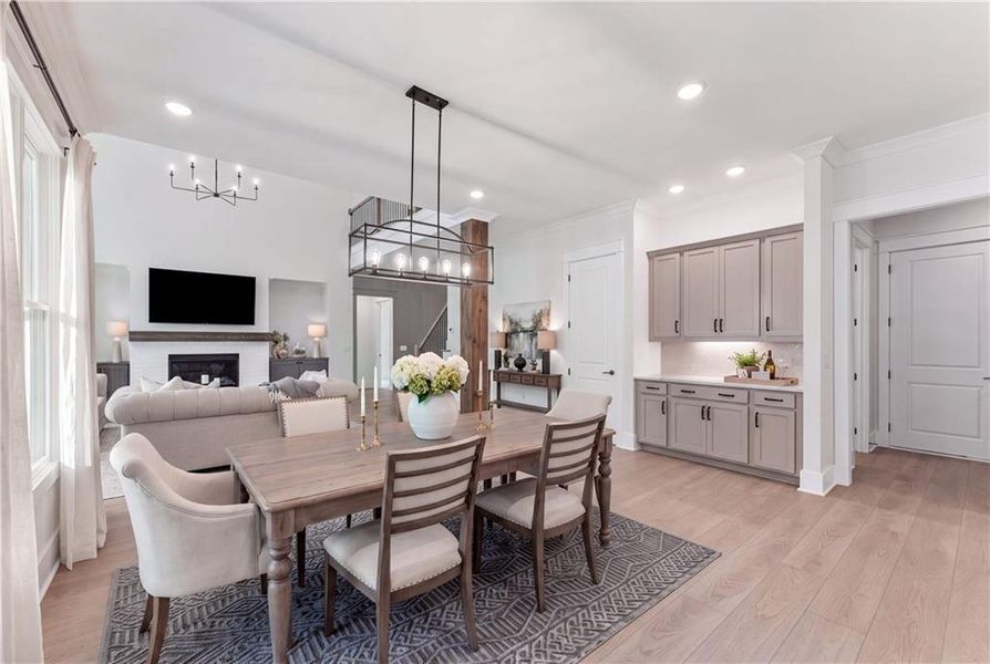 Furnished interior view inside a new home in Oak Grove, Marietta (Image 18). Furnished interior view inside a new home in Oak Grove, Marietta (Image 18).