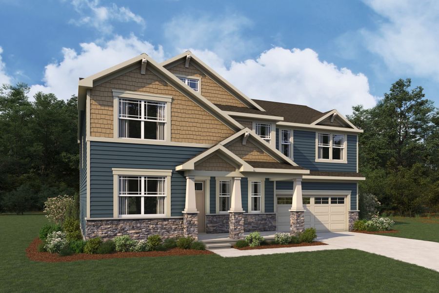 Representative exterior photo of a completed home built from the Poinsett by Mattamy Homes in Waxhaw Landing, Monroe, NC (Image 2).