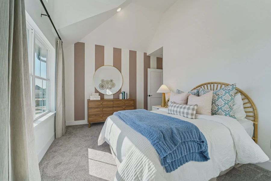 Representative furnished interior of a home built from the Versailles by Chesmar Homes in Bridgeland Chateau, Cypress (Image 15).