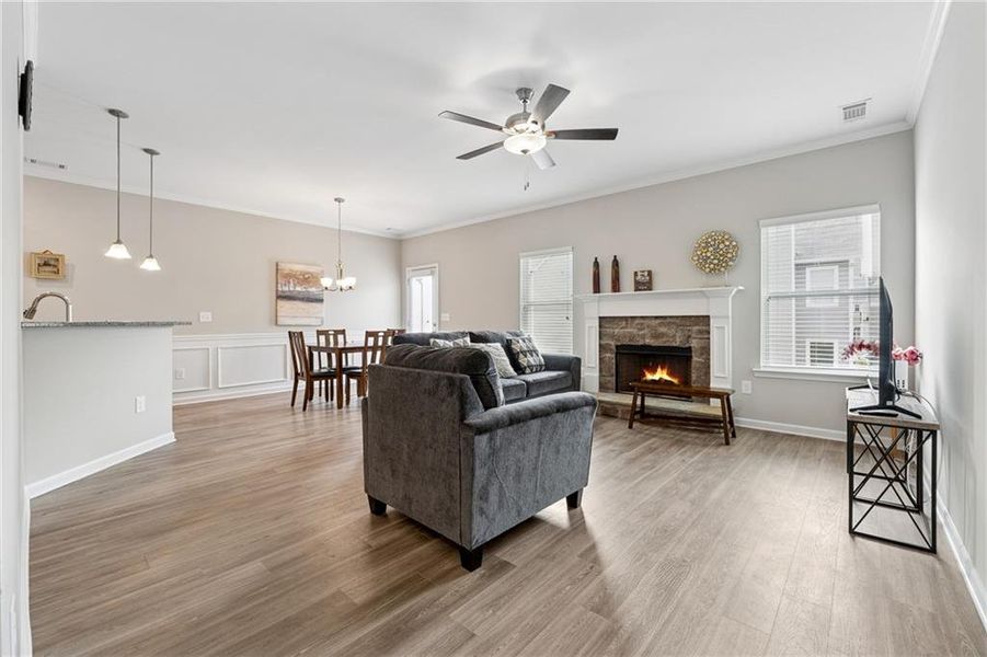 Furnished interior view inside a new home in , Cartersville (Image 18).
