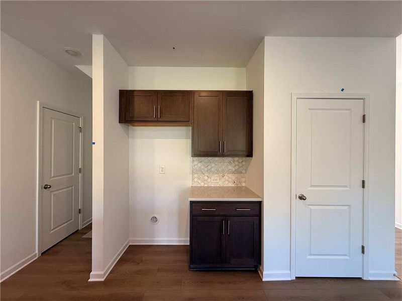 Furnished interior view inside a new home in Leydenview, Mableton (Image 5). Furnished interior view inside a new home in Leydenview, Mableton (Image 5).