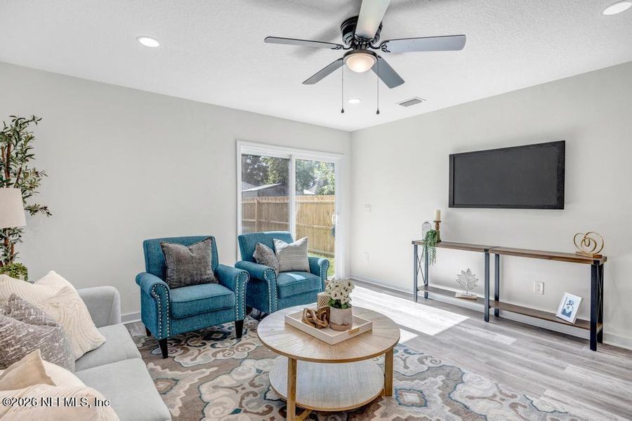 Furnished interior view inside a new home in , Jacksonville (Image 8). Furnished interior view inside a new home in , Jacksonville (Image 8).
