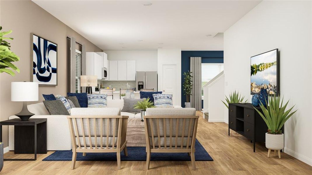 rendered photo, home is under construction
