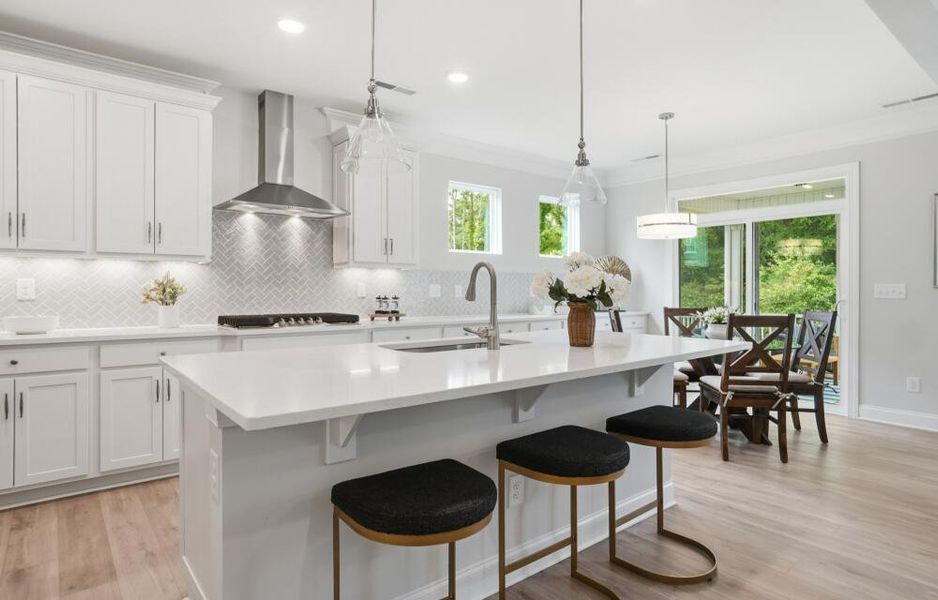 Representative furnished interior of a home built from the Mitchell by Eastwood Homes in Waterford Commons, Rock Hill (Image 3).