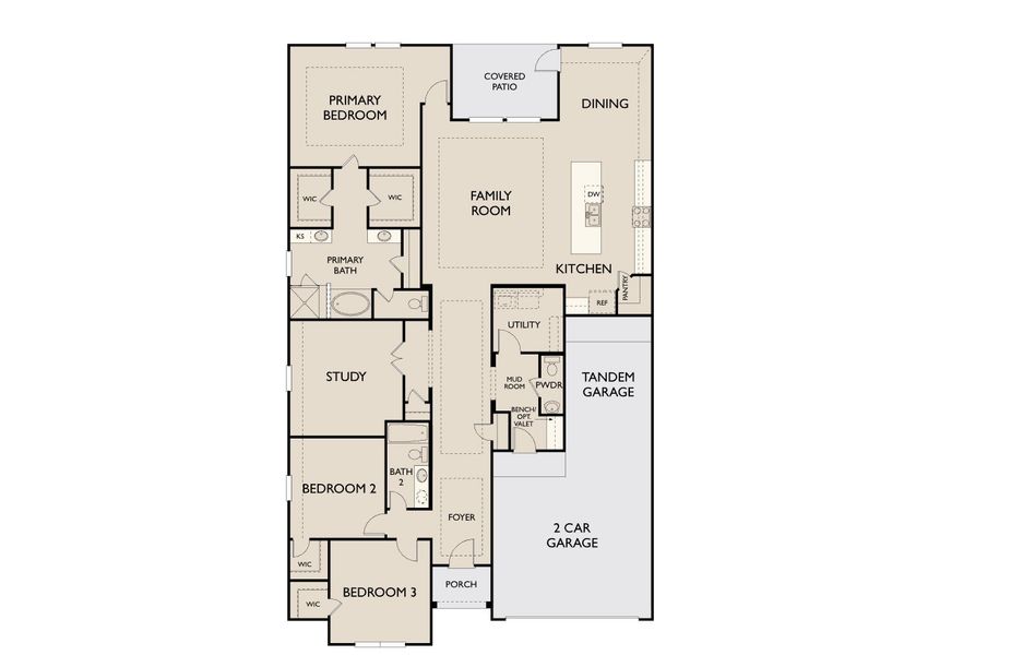 2D floor plan layout for the Blake by Ashton Woods in Sunterra Lakes, Brookshire, TX (Image 3). 2D floor plan layout for the Blake by Ashton Woods in Sunterra Lakes, Brookshire, TX (Image 3).