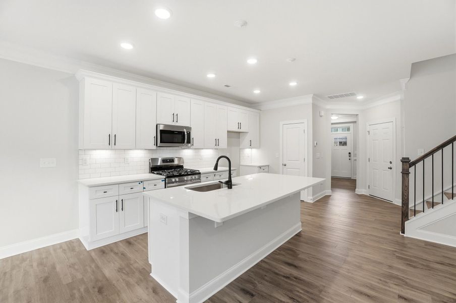 Furnished interior view inside a new home in Harrisburg Village Townhomes, Harrisburg (Image 11).