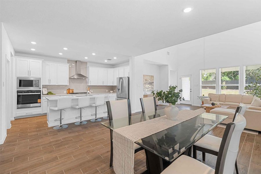 Furnished interior view inside a new home in , Leander (Image 12).