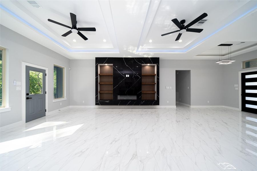 Living room view from Kitchen Living room view from Kitchen