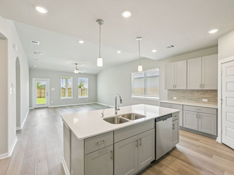 Furnished interior view inside a new home in Heights of Barbers Hill, Baytown (Image 4).