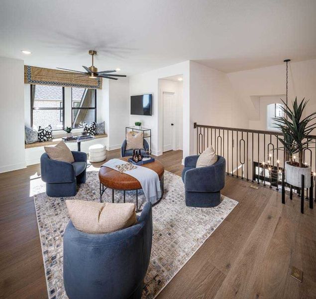 Representative furnished interior of a home built from the 222G by Highland Homes in Quail Hollow, Rockwall (Image 54).