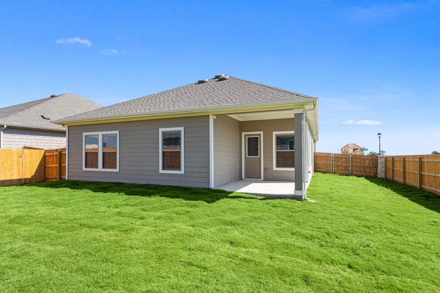 Rear of Home and Private Backyard Rear of Home and Private Backyard