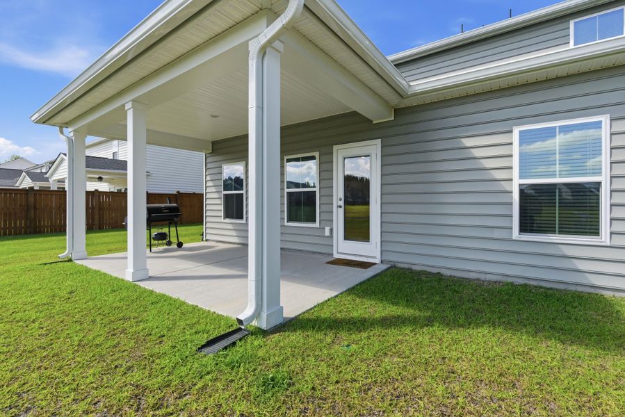 Exterior details and patio area of a home in , Summerville (Image 24). Exterior details and patio area of a home in , Summerville (Image 24).