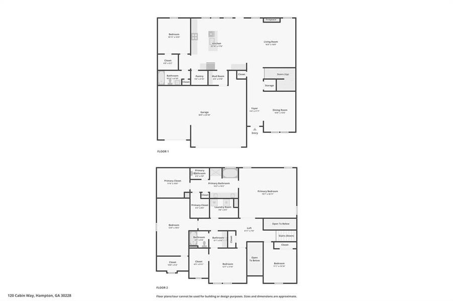 2D floor plan layout of this home in North Hampton, Hampton, GA (Image 7). 2D floor plan layout of this home in North Hampton, Hampton, GA (Image 7).