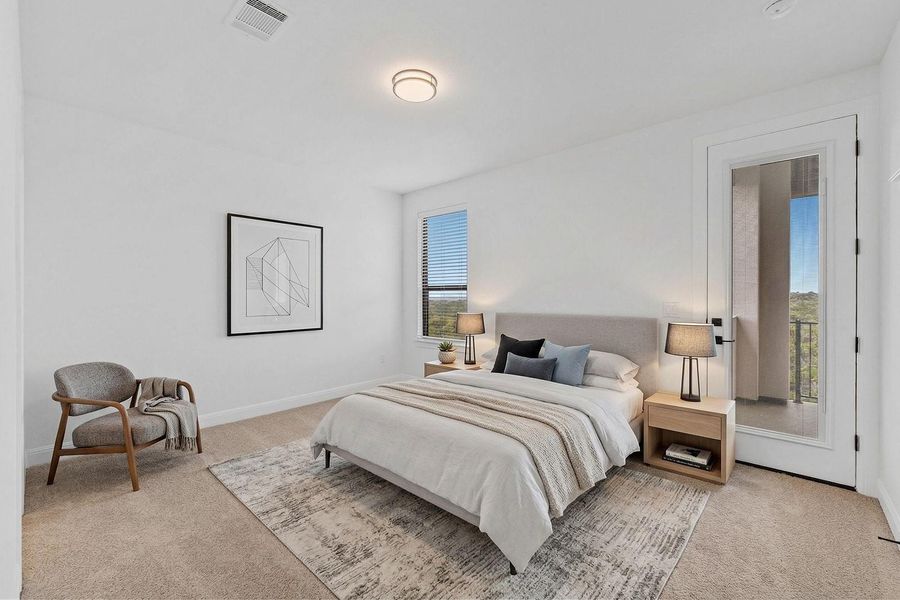 Furnished interior view inside a new home in The Hollows Sanctuary - 85', Jonestown (Image 9).