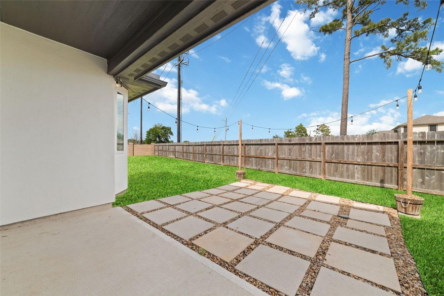 Exterior details and patio area of a home in , Tomball (Image 21). Exterior details and patio area of a home in , Tomball (Image 21).