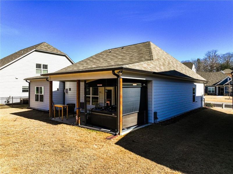 Exterior details and patio area of a home in , Dawsonville (Image 25). Exterior details and patio area of a home in , Dawsonville (Image 25).