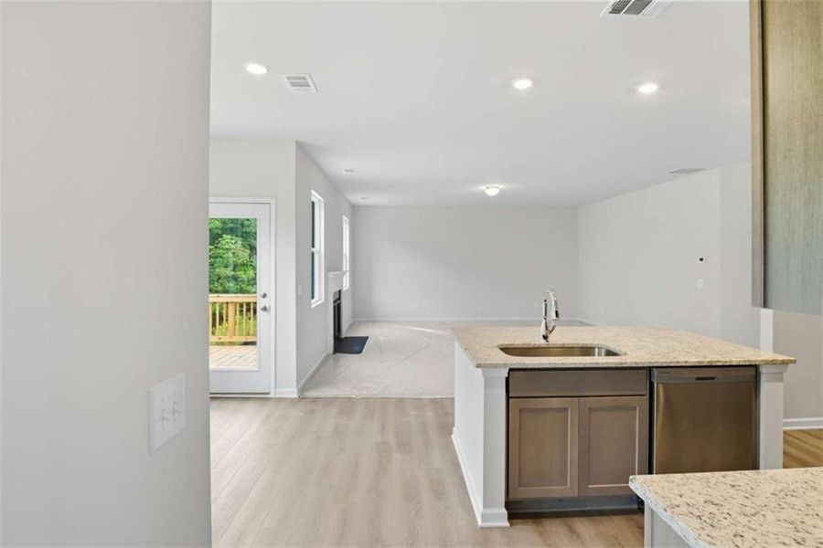 Furnished interior view inside a new home in Creekside Landing, Dallas (Image 11).