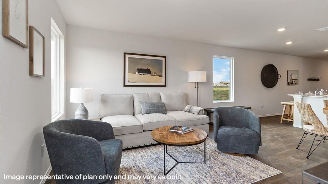 Furnished interior view inside a new home in The Villages at Schwertner Ranch, Jarrell (Image 8).