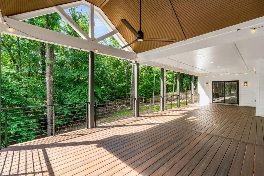 Exterior details and patio area of a home in , Atlanta (Image 34).