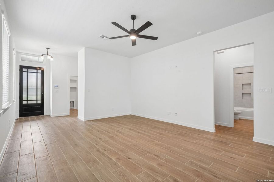 Spacious, unfurnished interior of a new home in Legacy at Lake Dunlap, New Braunfels (Image 12). Spacious, unfurnished interior of a new home in Legacy at Lake Dunlap, New Braunfels (Image 12).