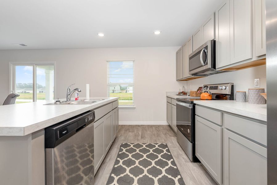 Representative furnished interior of a home built from the GALEN by D.R. Horton in Jordanville Farms, Galivants Ferry (Image 11).